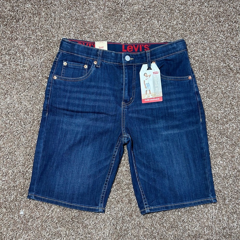 Levi's Kids Denim Shorts - Dark Blue‎